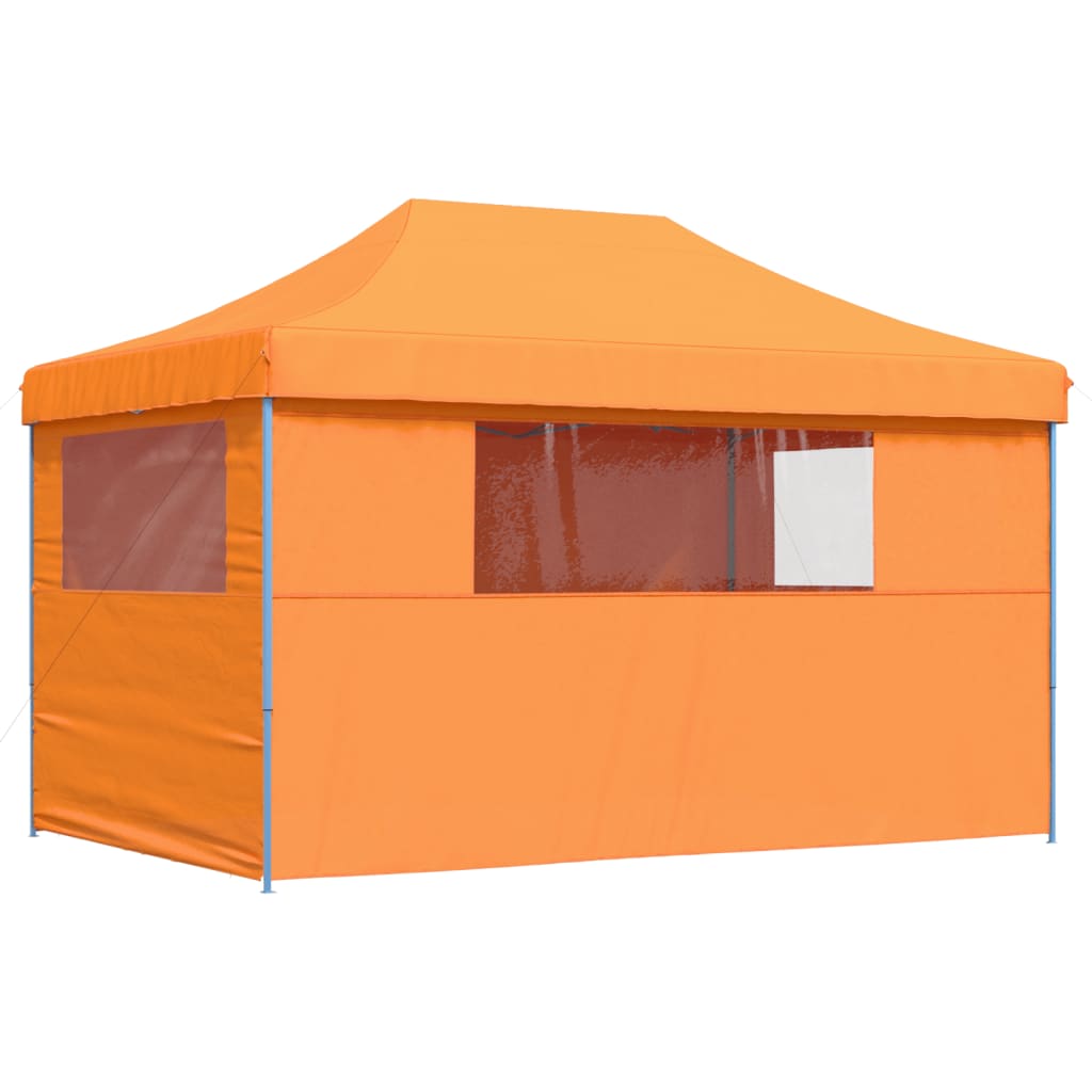 Tendone per Feste Pieghevole Pop-Up con 4 Pareti Arancione
