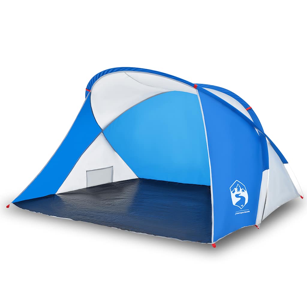 Tenda da Spiaggia 2 Persone Pop-Up Azzurra Impermeabile