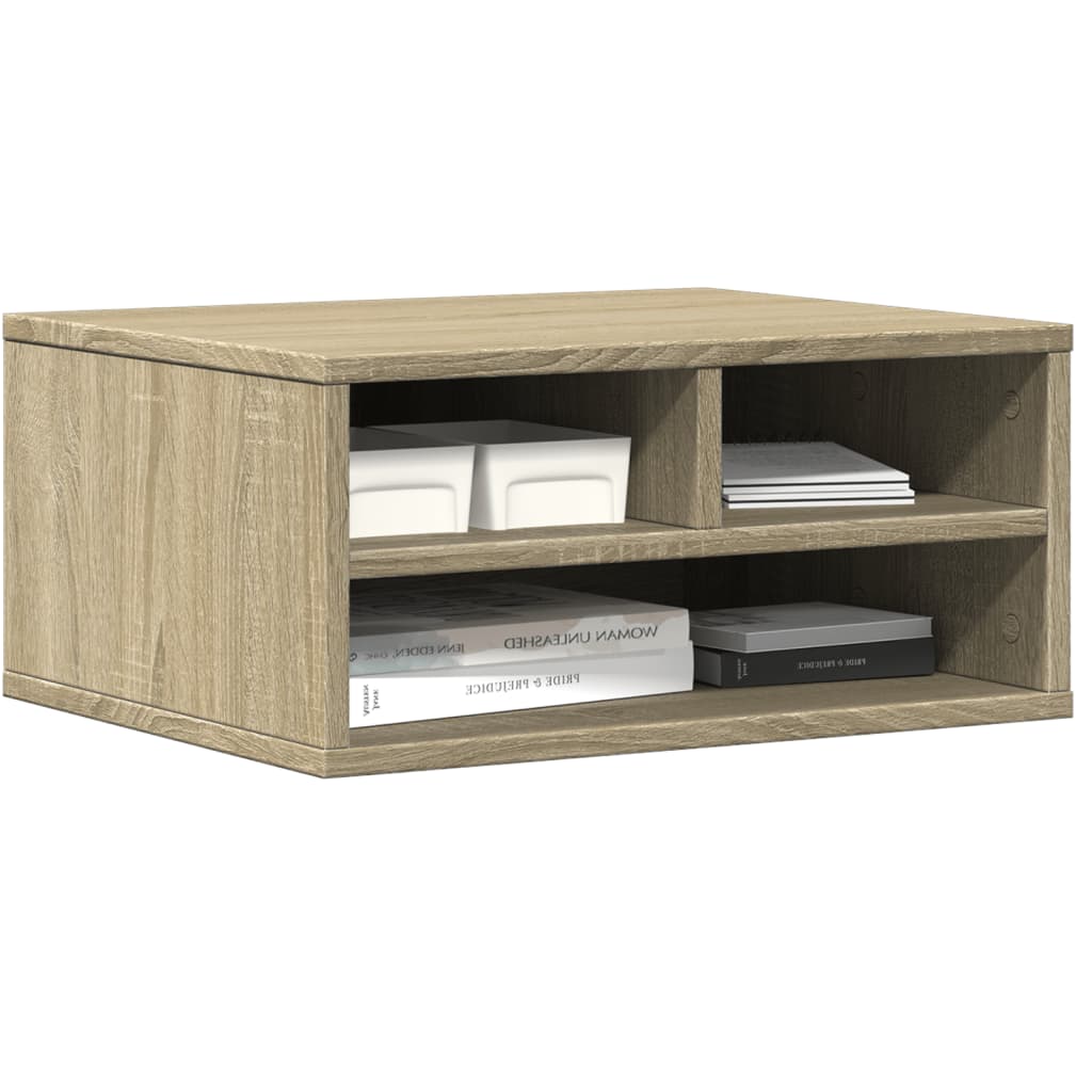 Supporto Stampante Rovere Sonoma 49x40x22,5cm Legno Multistrato