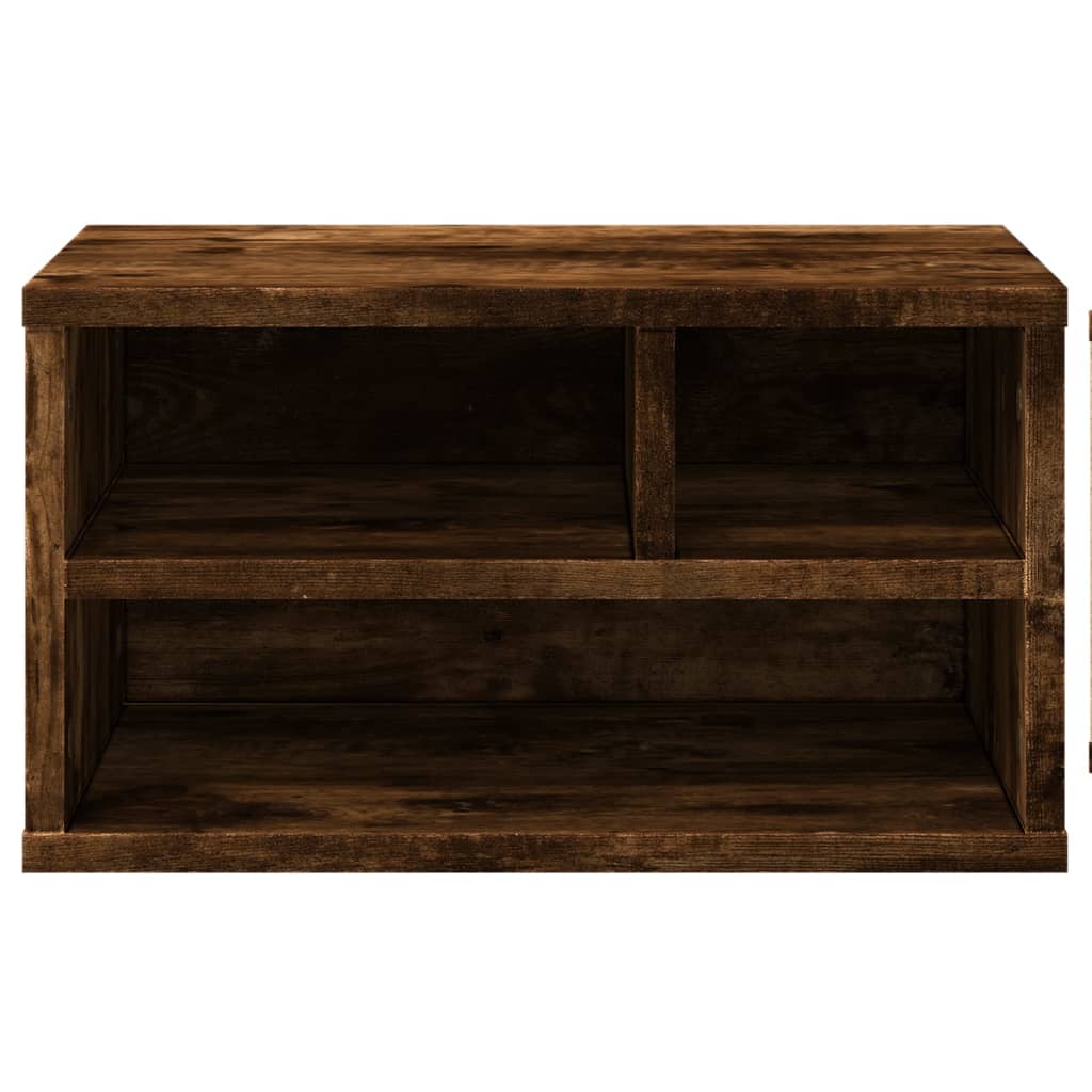 Supporto Stampante Rovere Fumo 40x32x22,5 cm Legno Multistrato