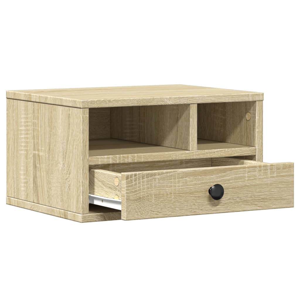 Supporto Stampante Rovere Sonoma 40x32x22,5cm Legno Multistrato