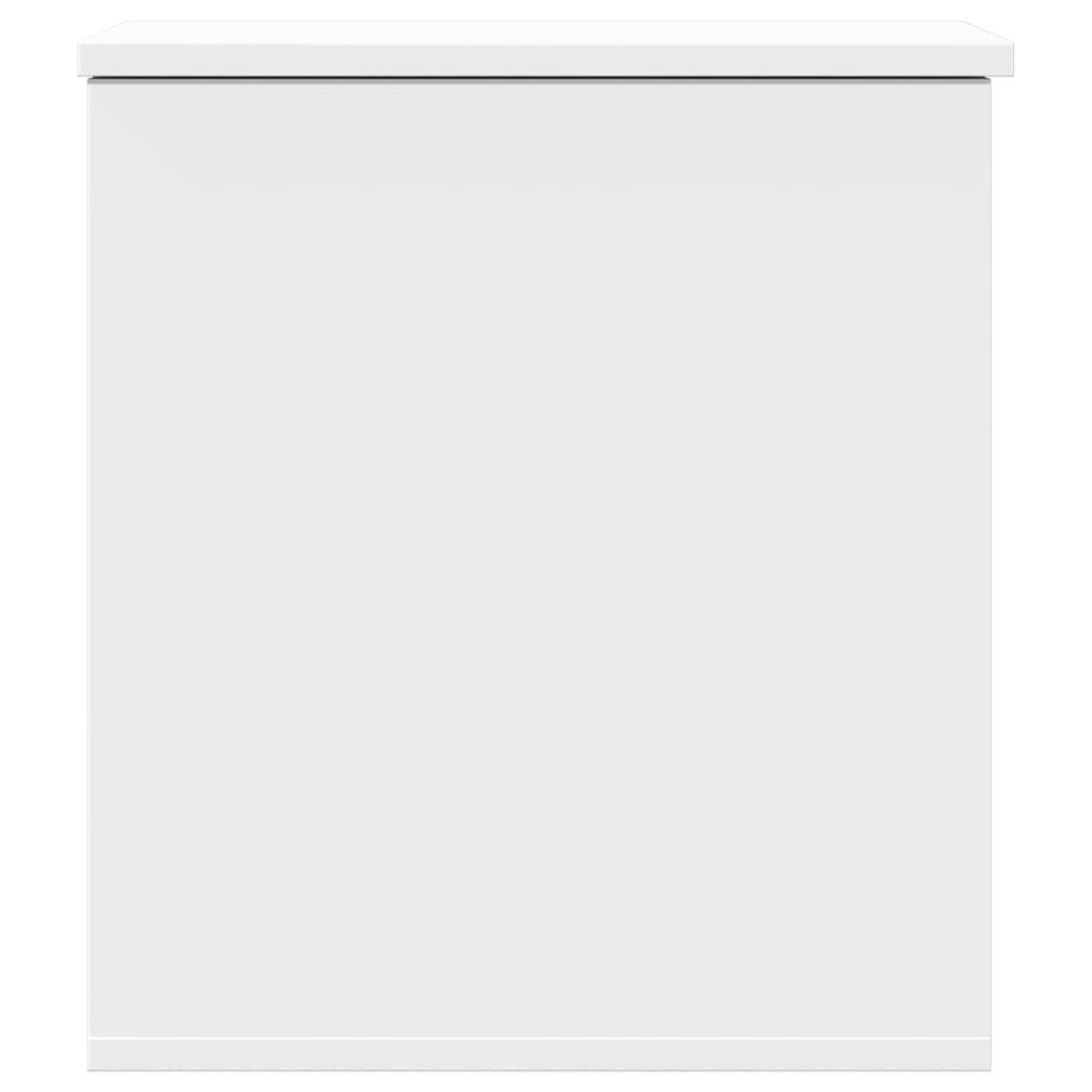 Contenitore Portaoggetti Bianco 40x42x46 cm Legno Multistrato