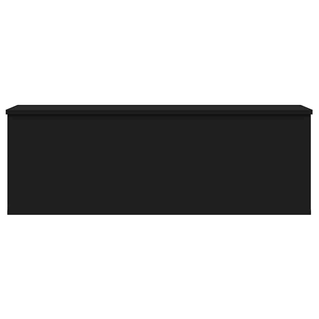 Contenitore Portaoggetti Nero 102x35x35 cm in Truciolato