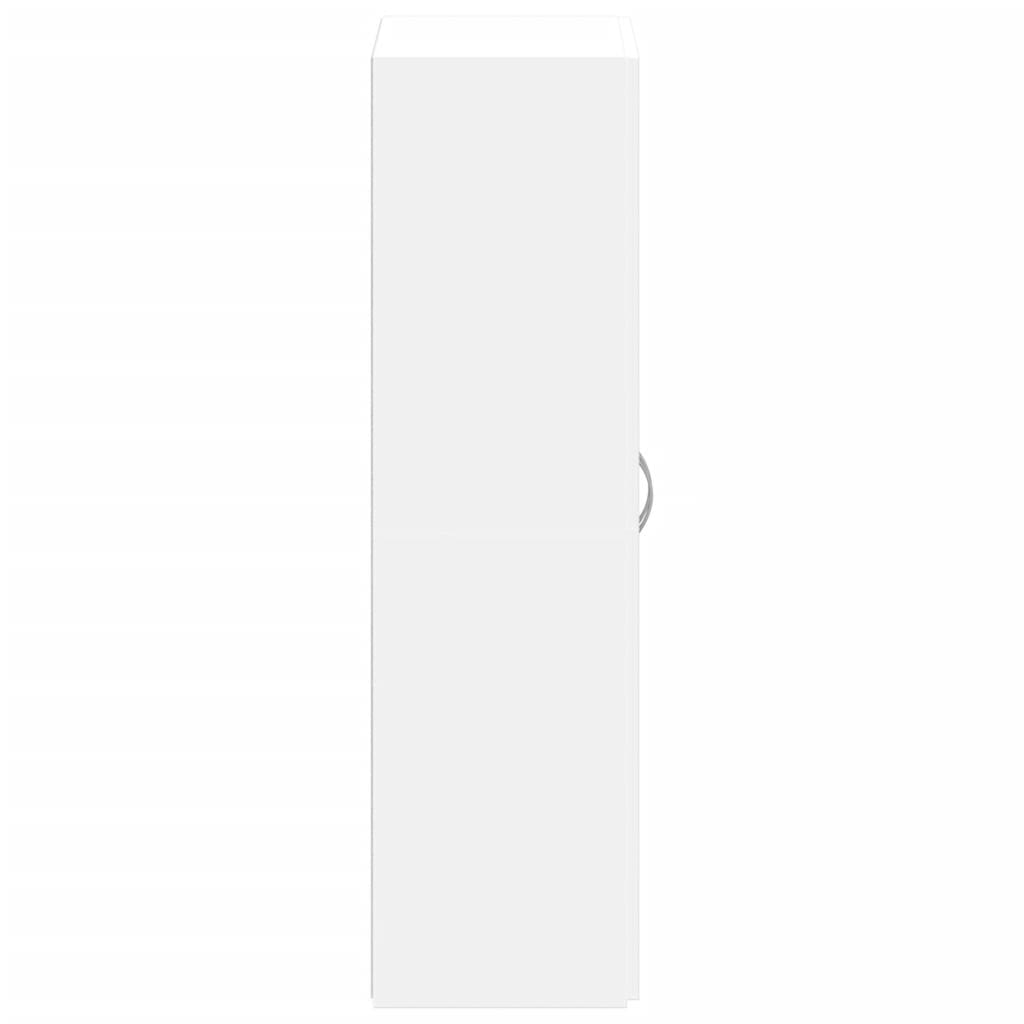 Schedario Bianco 60x32x115 cm in Legno Multistrato