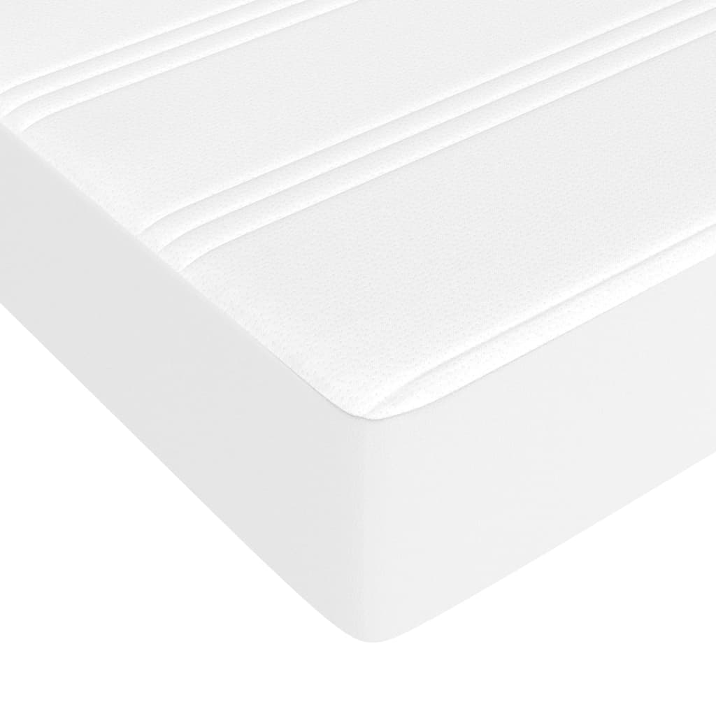 Materasso a Molle Insacchettate Rigidità Media Bianco 120x190x20 cm in Similpelle