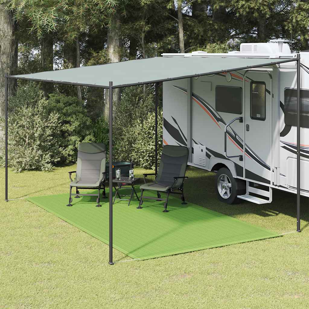 Tappeto da Tenda Verde Chiaro 200x400 cm HDPE