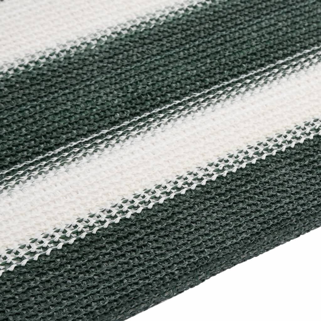 Rete per Privacy Verde e Bianco 3,6x10 m in HDPE 75 g/m²