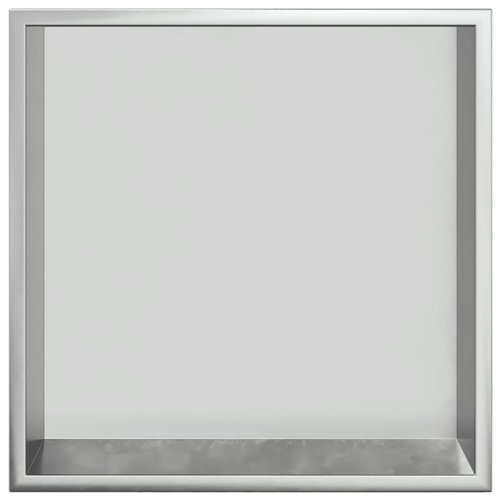 Nicchia per Doccia Argento Spazzolato 32x32x9cm in Acciaio Inox