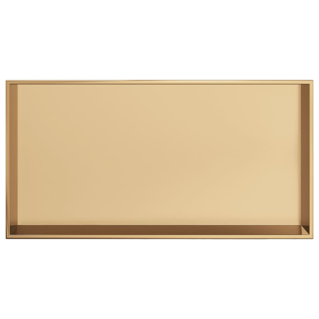 Nicchia per Doccia Oro Spazzolato 62x32x9cm in Acciaio Inox