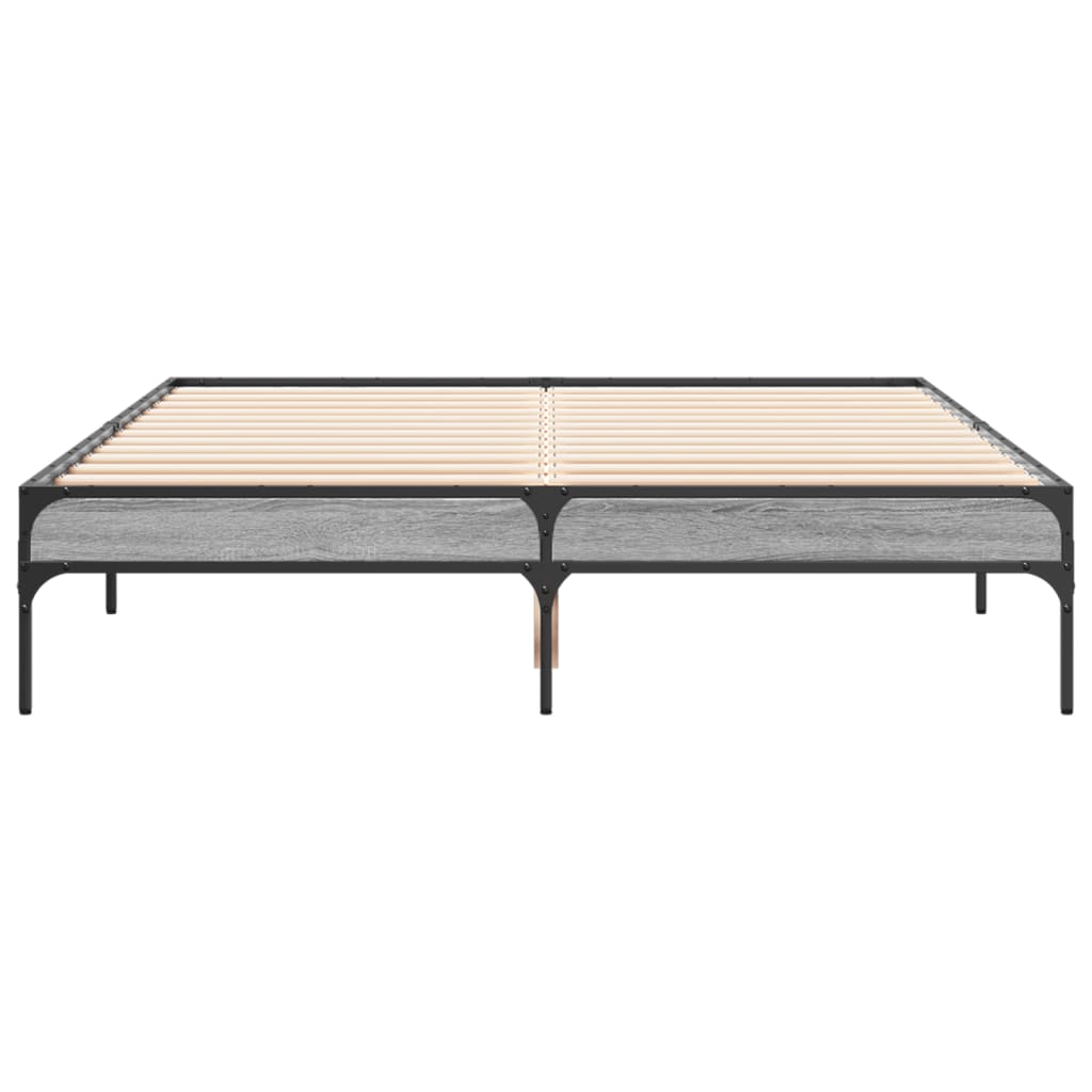 Giroletto Grigio Sonoma 120x200 cm in Legno Multistrato Metallo