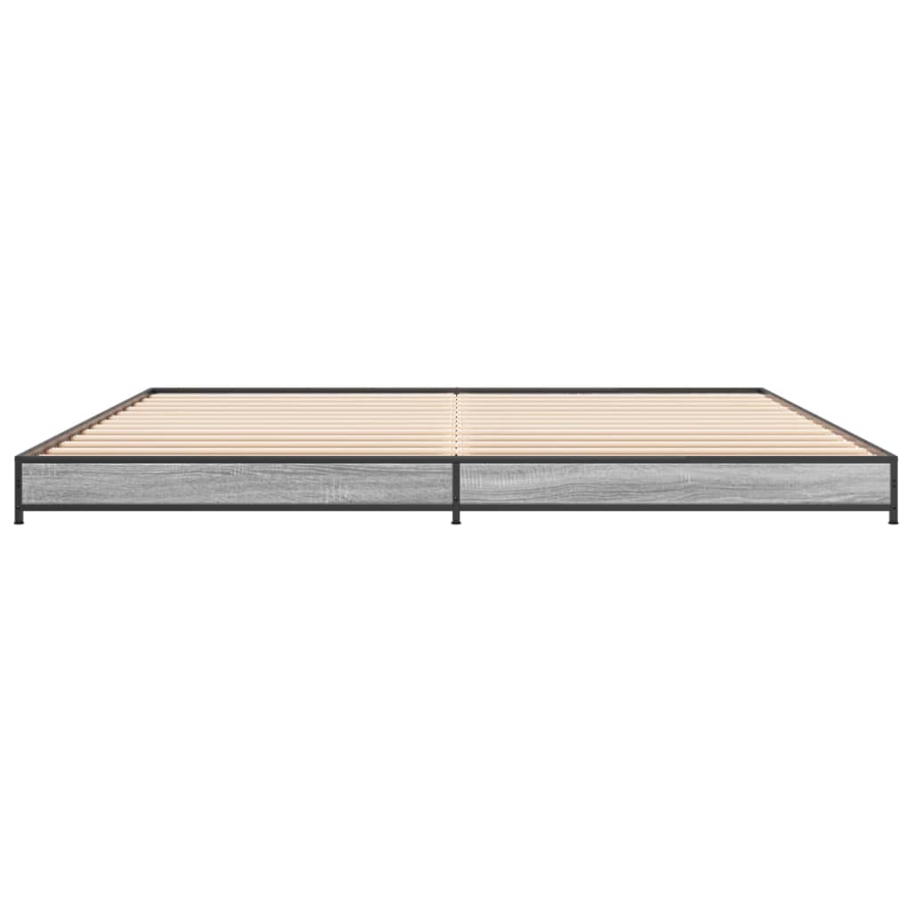 Giroletto Grigio Sonoma 200x200 cm in Legno Multistrato Metallo