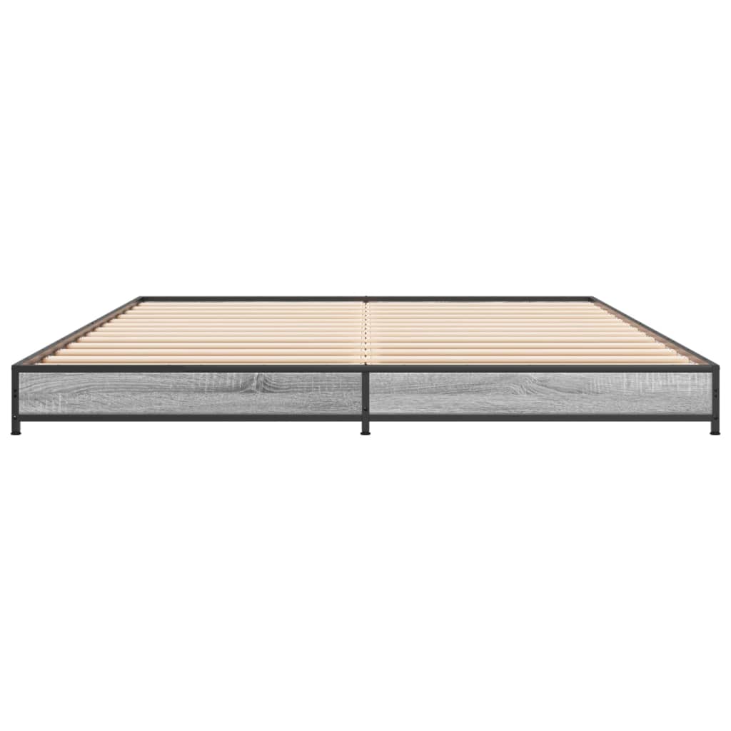 Giroletto Grigio Sonoma 140x200 cm in Legno Multistrato Metallo