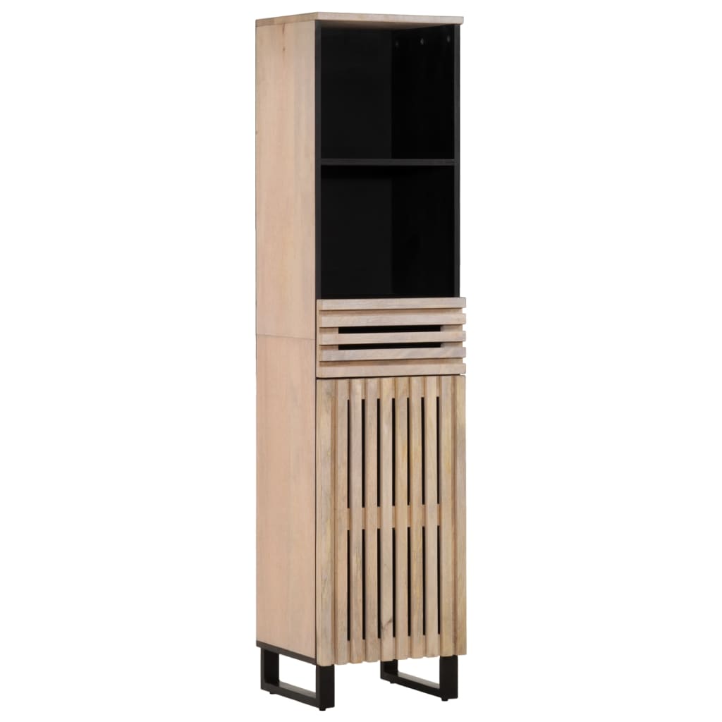 Set Mobili da Bagno 5 pz in Legno Massello di Mango
