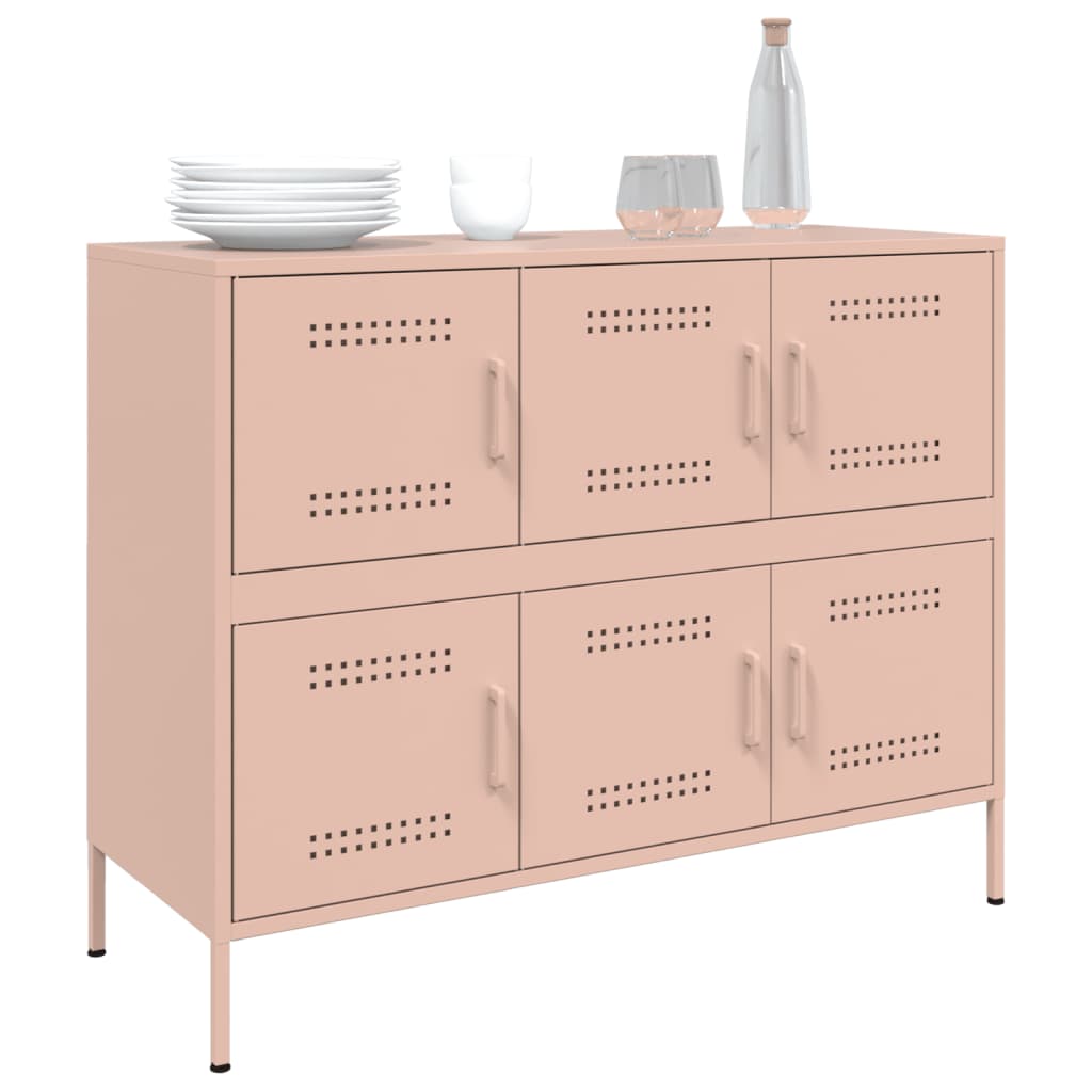 Credenza Rosa 100,5x39x79 cm in Acciaio