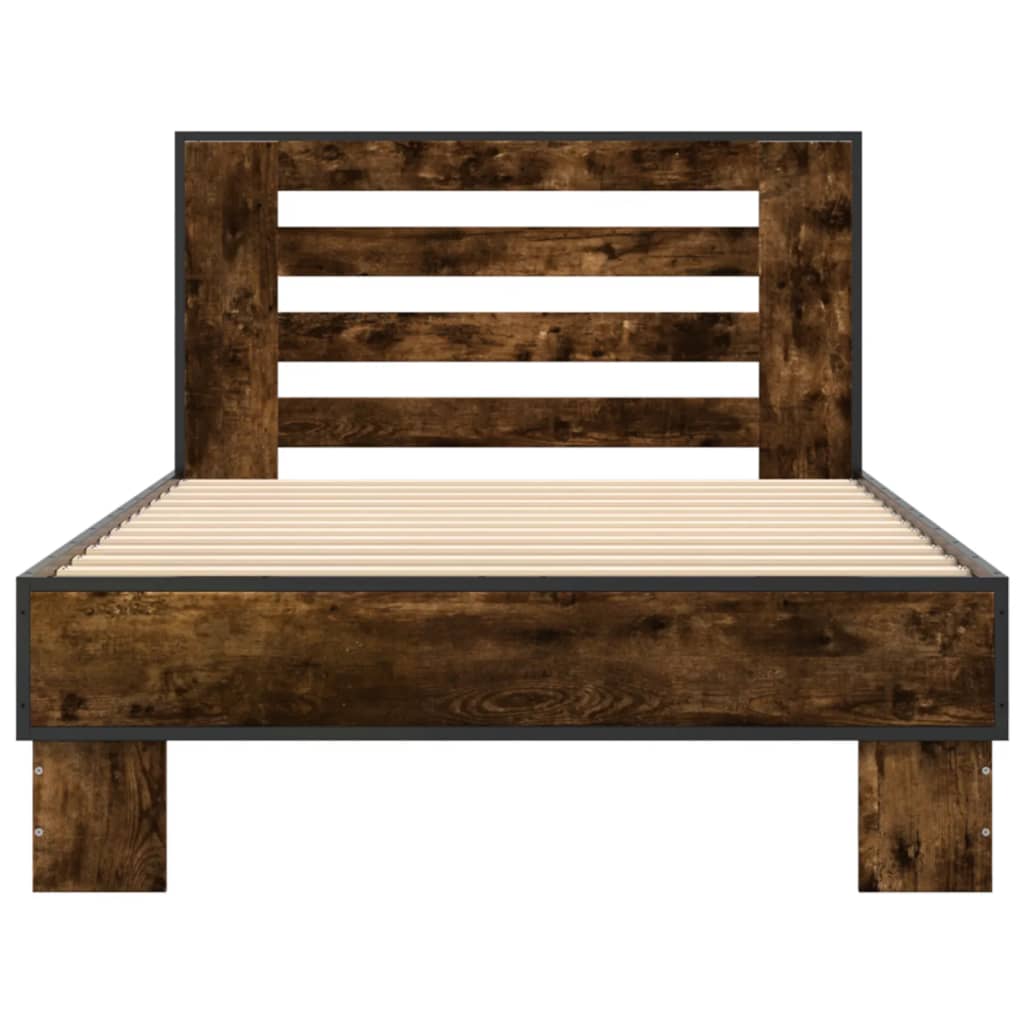 Giroletto Rovere Fumo 75x190 cm in Legno Multistrato e Metallo