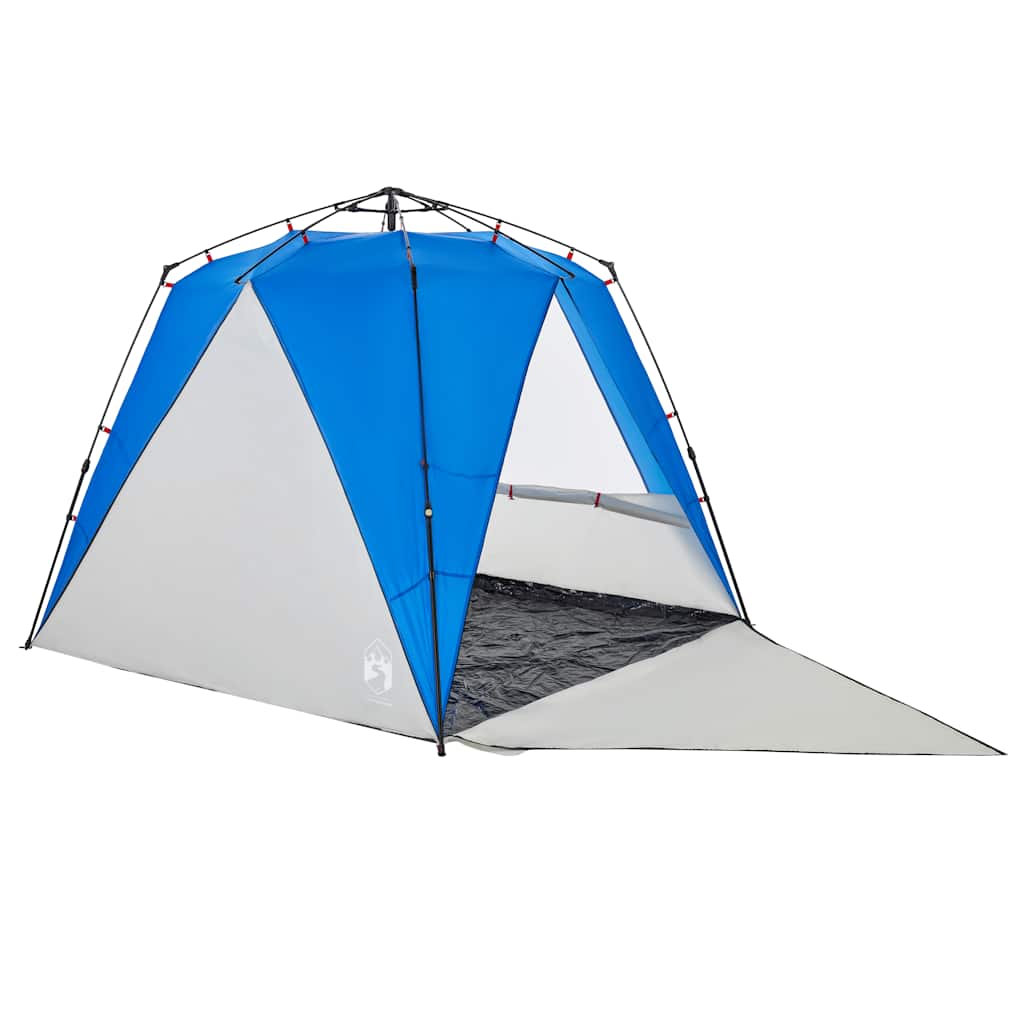 Tenda da Spiaggia 4Persone Azzurro Rilascio Rapido Impermeabile