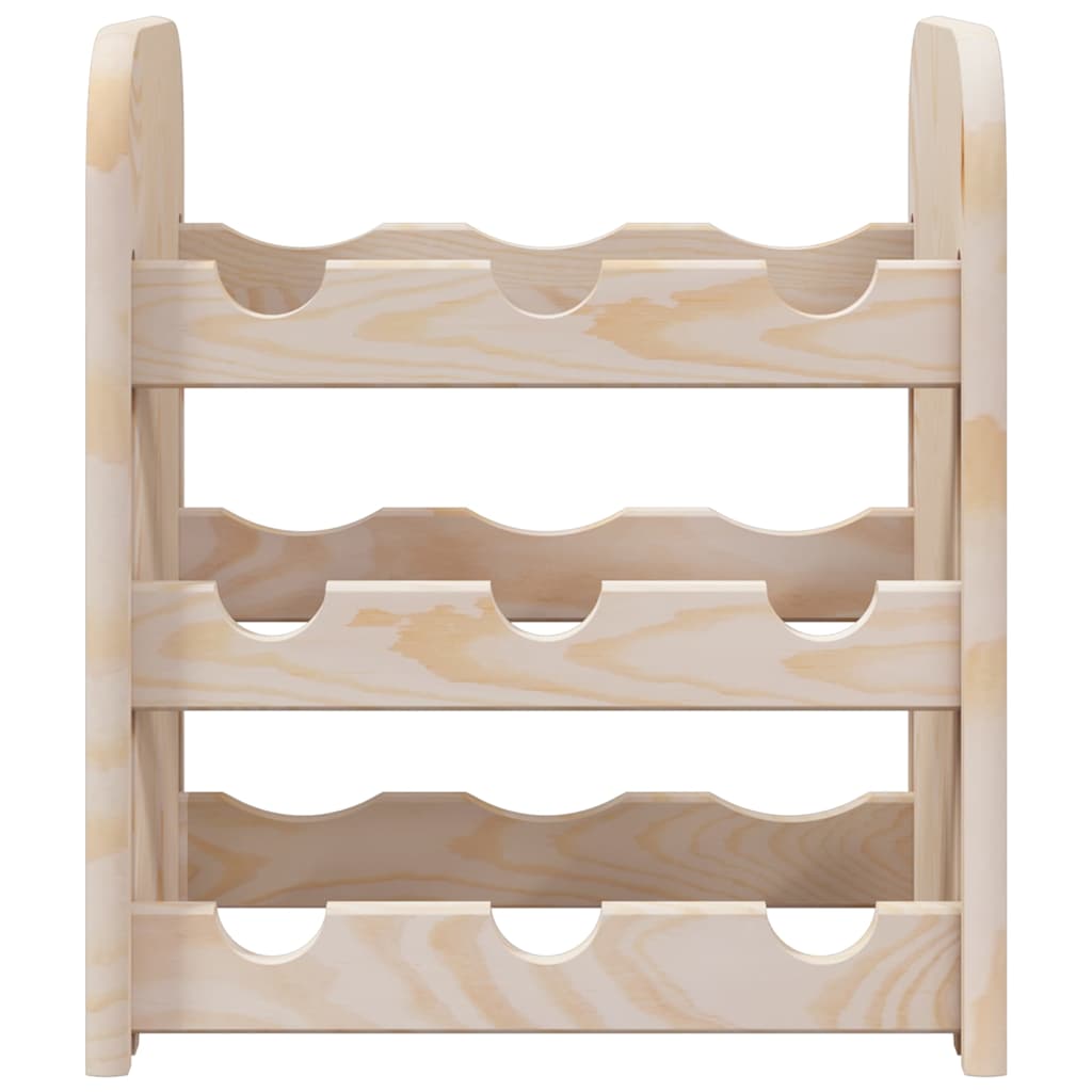 Portavini 33x25x37 cm in Legno Massello di Pino