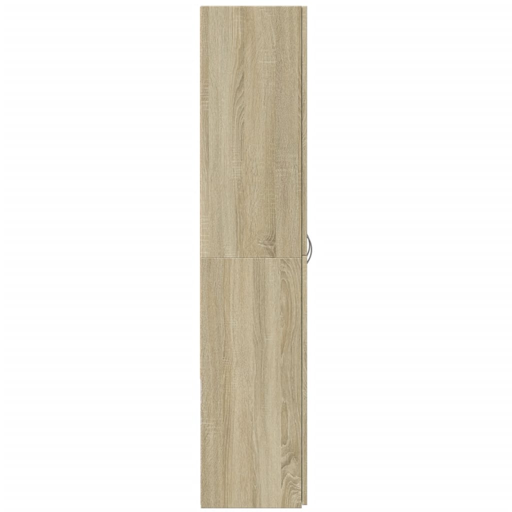 Schedario Rovere Sonoma 60x32x153 cm in Truciolato