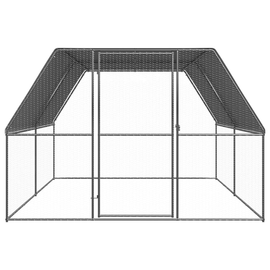 Gabbia per Polli 3x4x2 m in Acciaio Zincato
