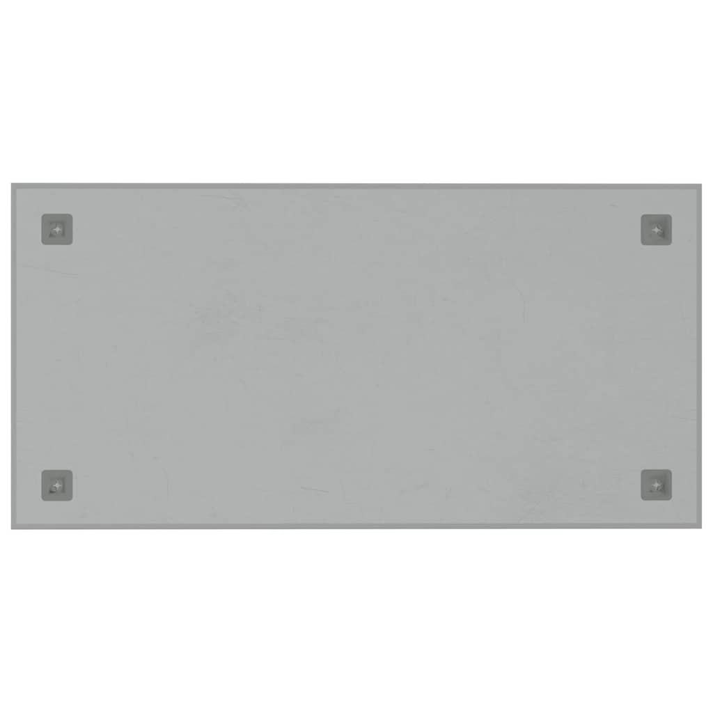 Lavagna Magnetica a Parete Bianca 80x40 cm Vetro Temperato