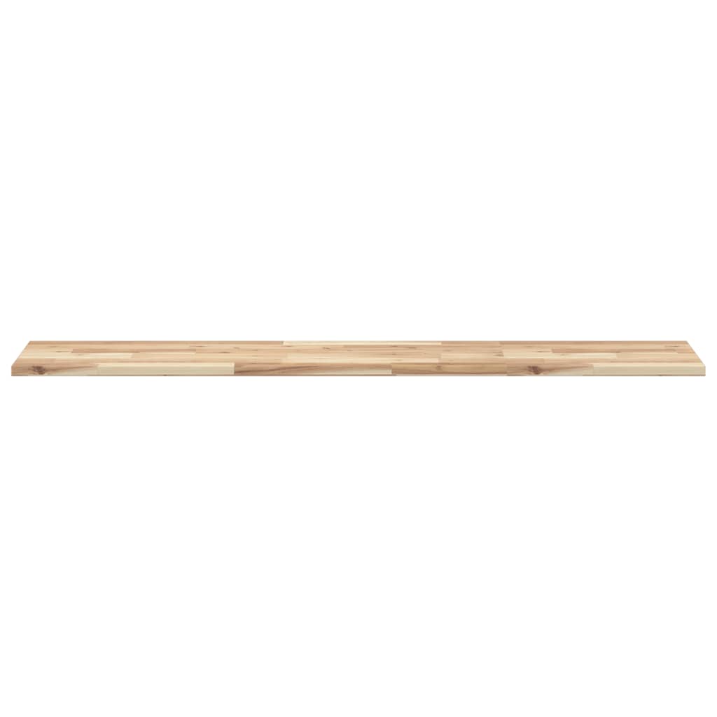 Ripiano a Parete 120x30x2 cm Legno Massello Acacia Non Trattato