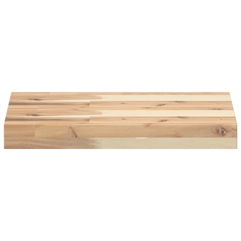 Mensole da Parete 2 pz 40x30x4 cm Legno Acacia Non Trattato