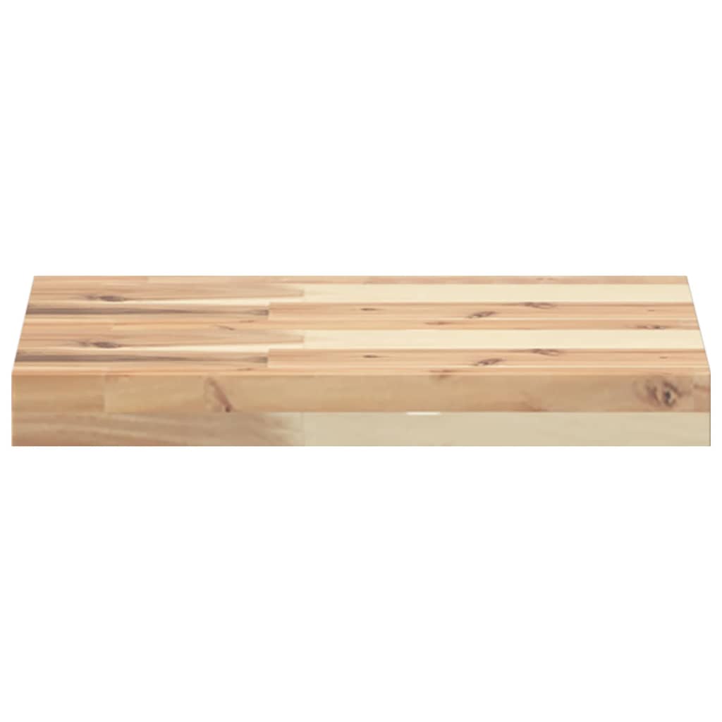 Ripiano a Parete 60x30x4 cm Legno Massello Acacia Non Trattato