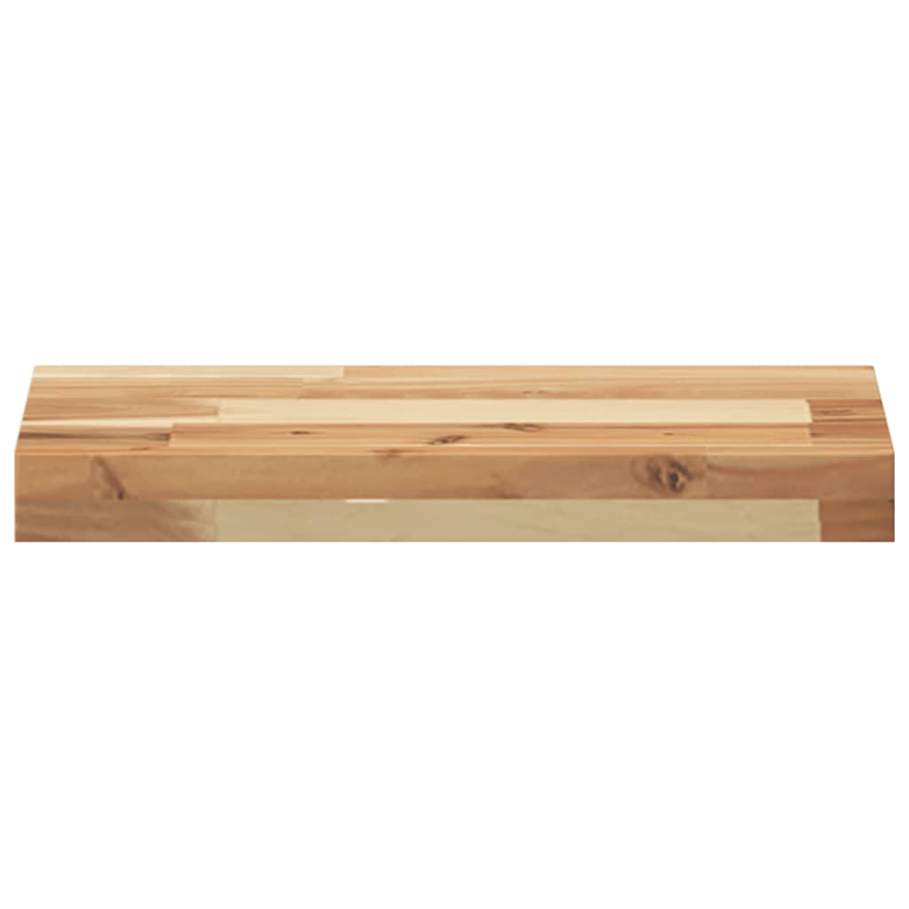 Ripiano a Parete 60x20x4 cm Legno Massello Acacia Rifinito Olio
