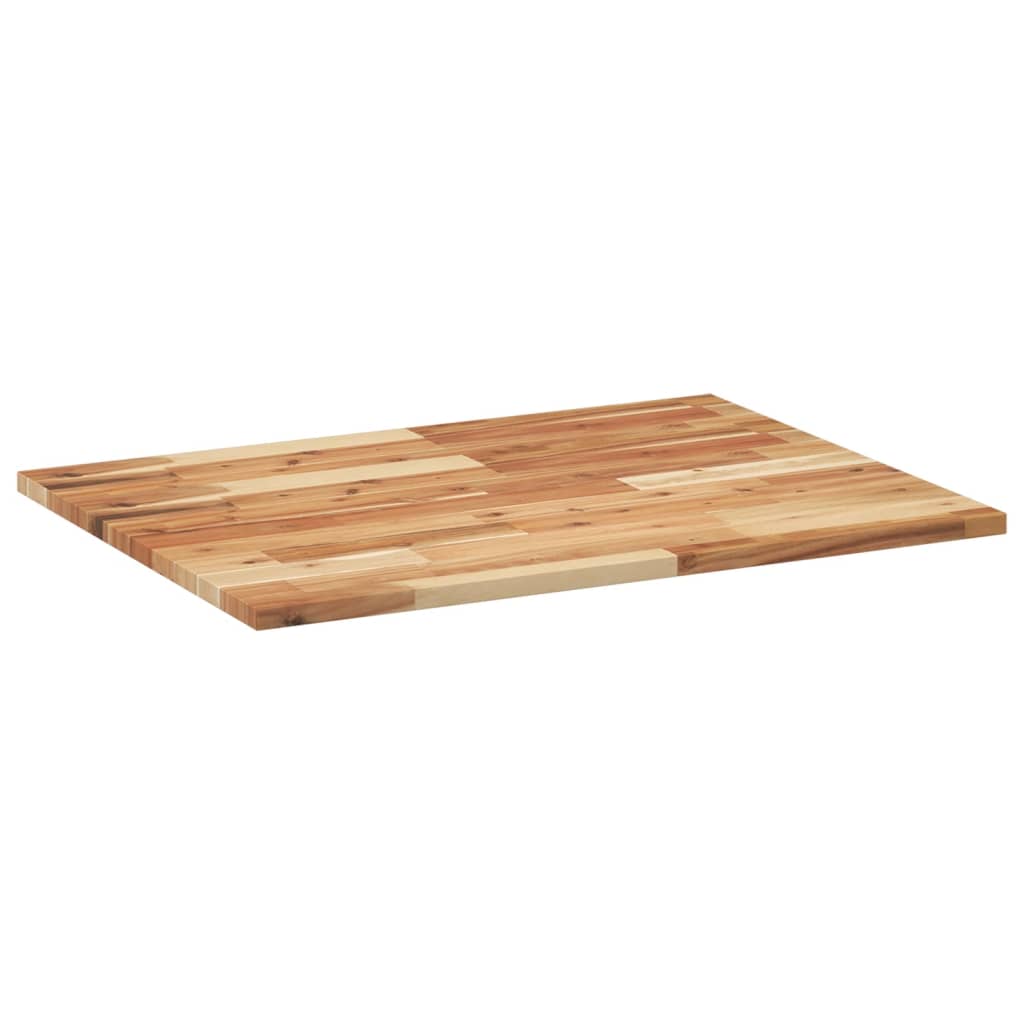 Piano da Bagno Finitura a Olio 100x60x2 cm in Legno di Acacia