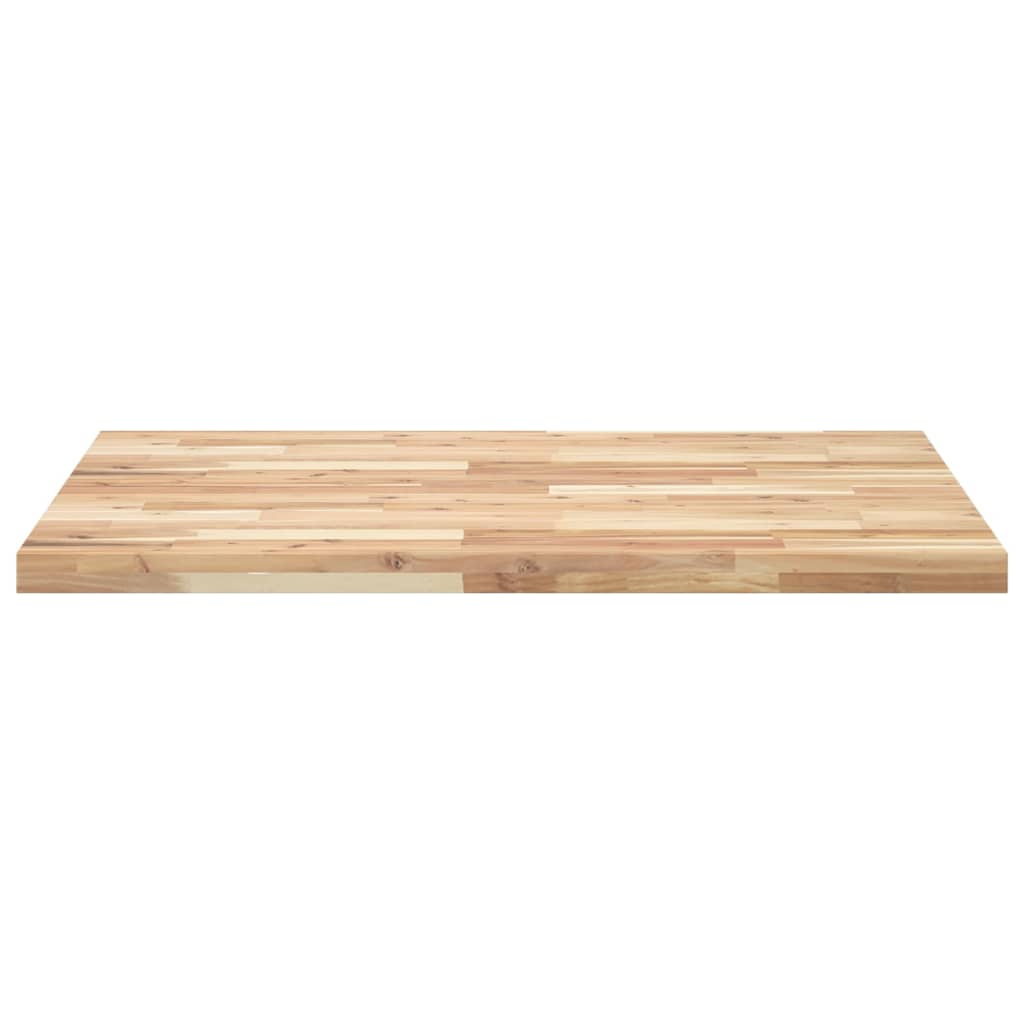 Piano Scrivania Non Trattato 100x80x4cm Legno Massello Acacia