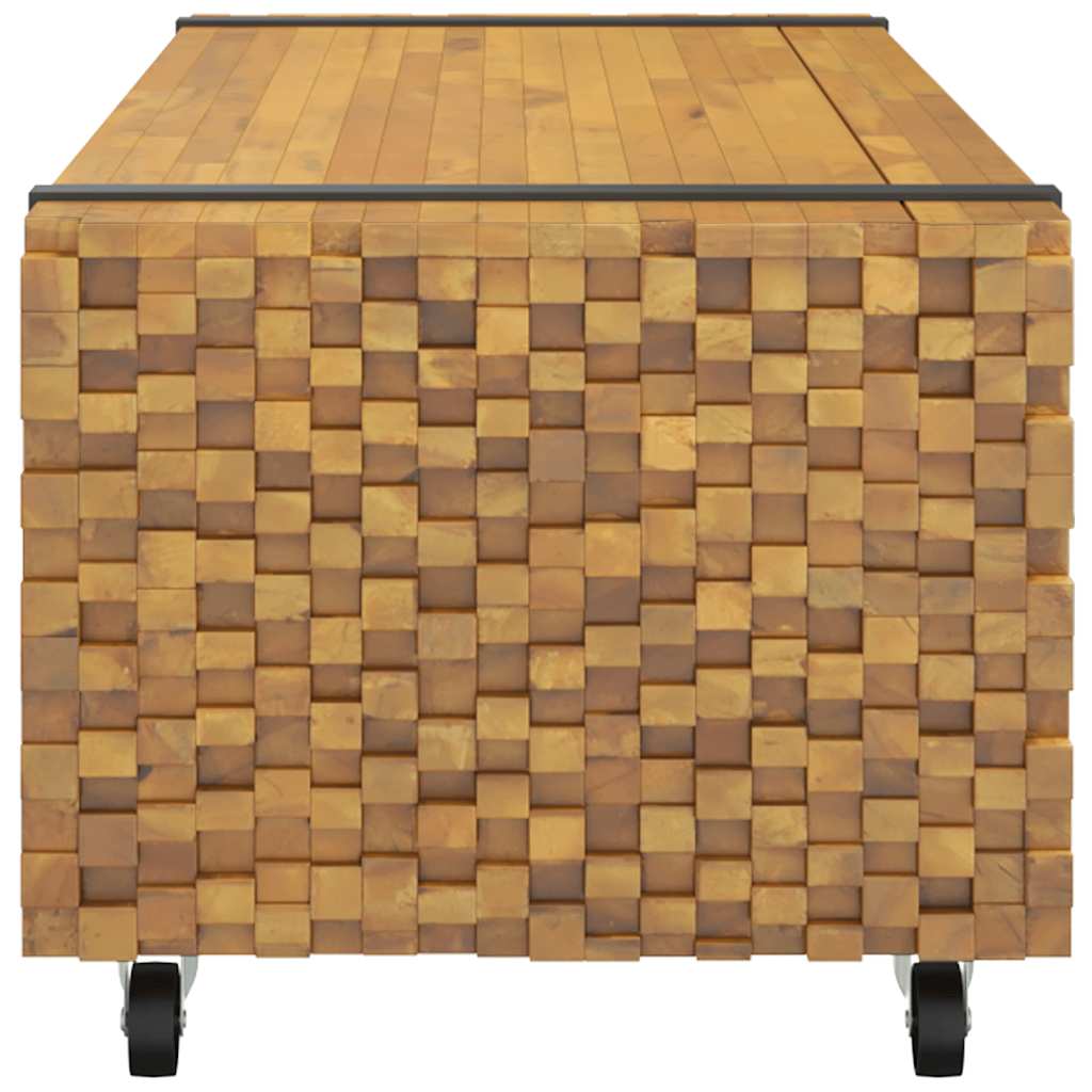 Tavolino da Salotto 110x45x35 cm in Legno Massello di Teak
