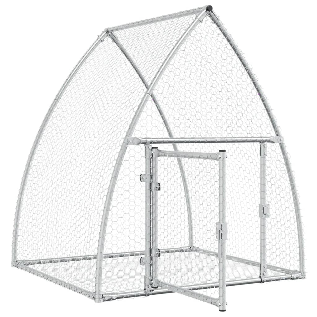 Conigliera Argento 100x105x120 cm in Acciaio Zincato