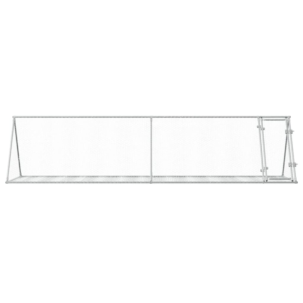 Conigliera Argento 400x105x91 cm in Acciaio Zincato