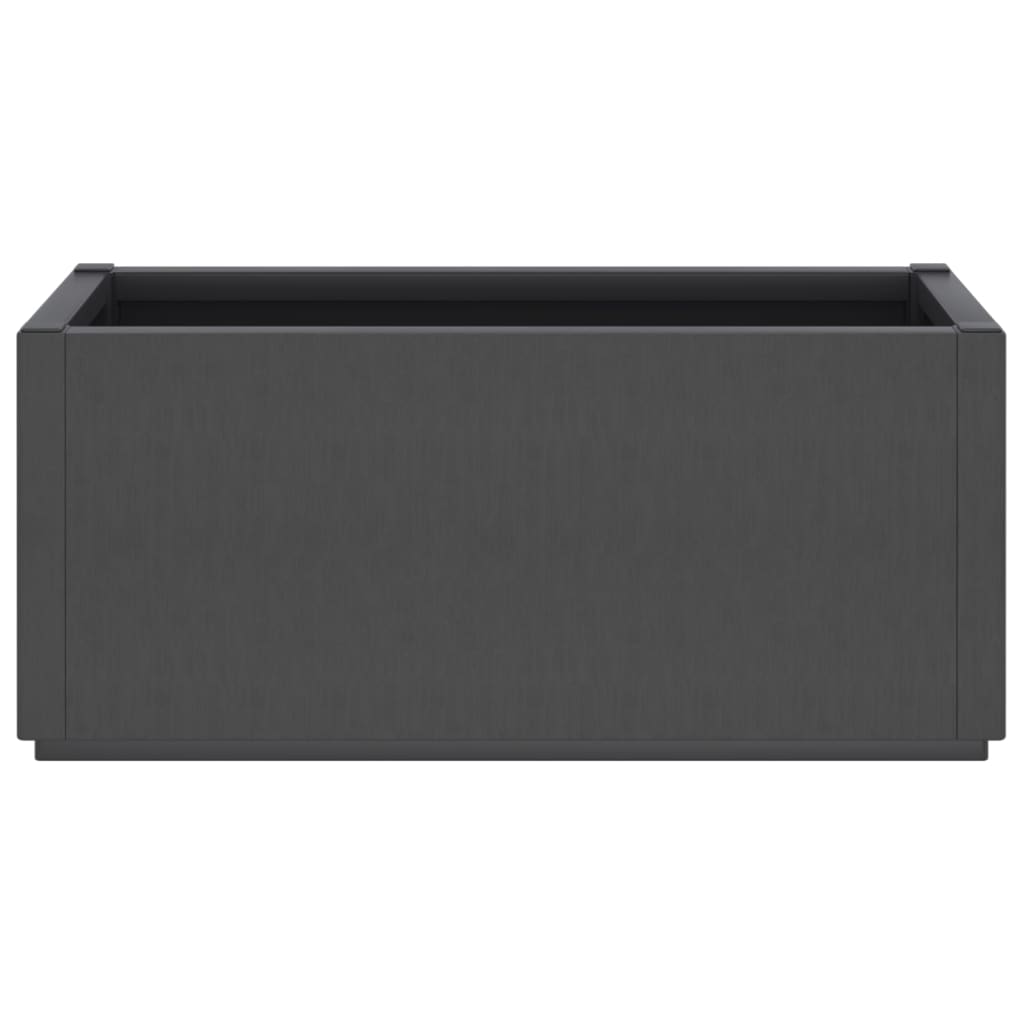 Fioriera da Giardino Grigio Scuro 80x36x35 cm in PP