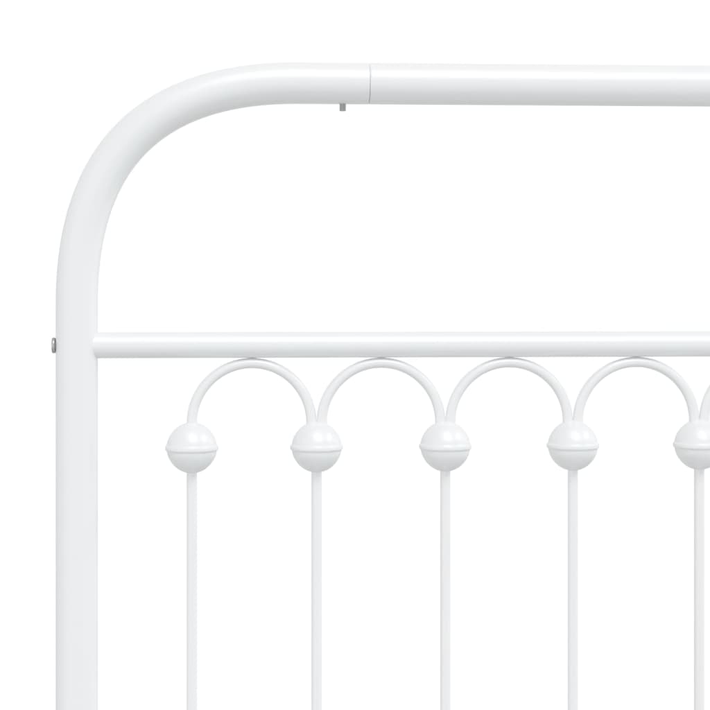 Testiera in Metallo Bianco 180 cm