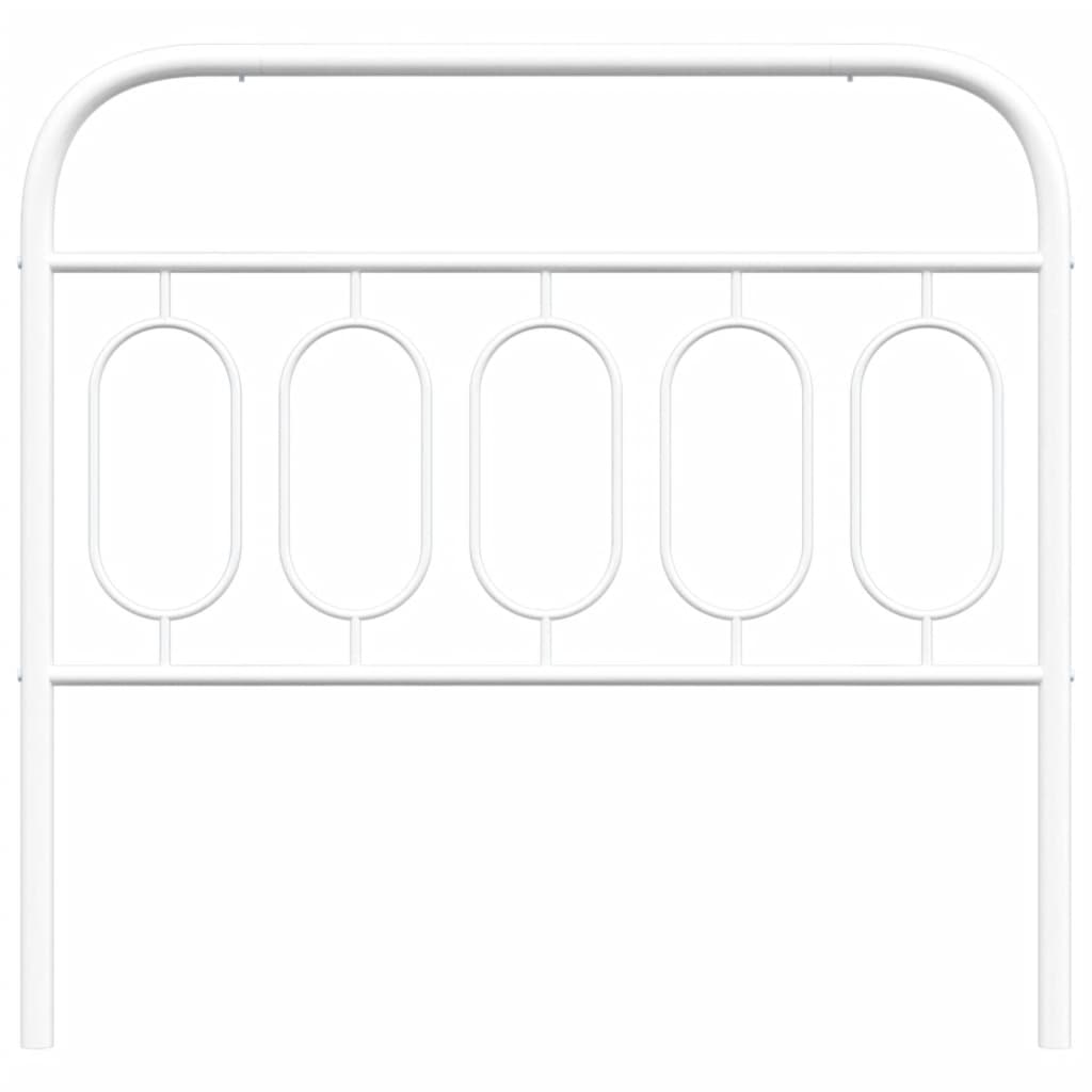 Testiera in Metallo Bianco 100 cm