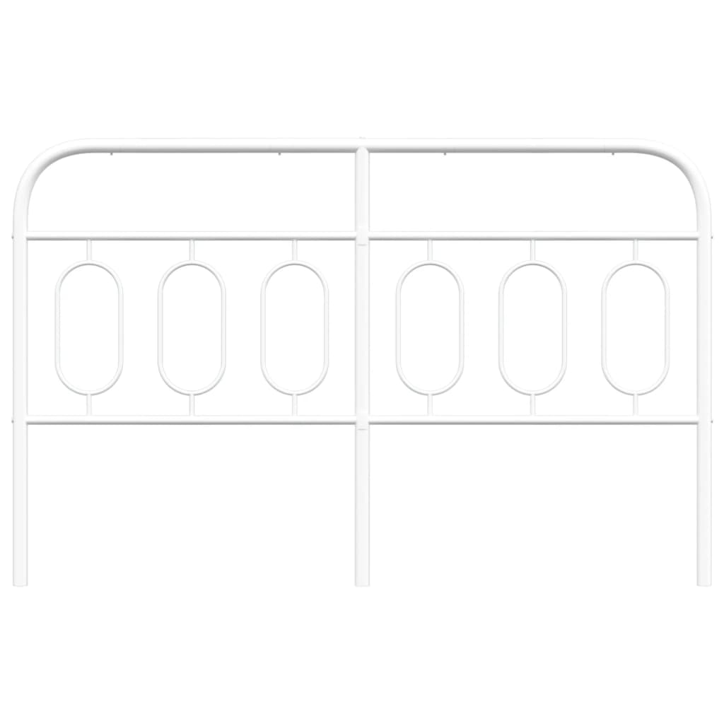 Testiera in Metallo Bianco 140 cm