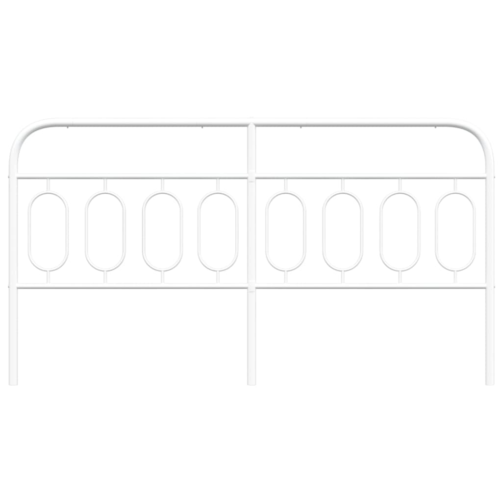 Testiera in Metallo Bianco 160 cm