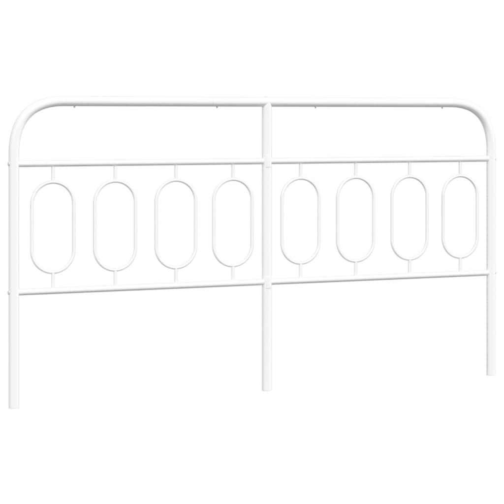 Testiera in Metallo Bianco 183 cm