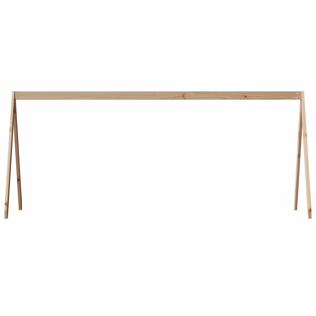 Tetto per Letto Bambini 199x95,5x88 cm Legno Massello di Pino
