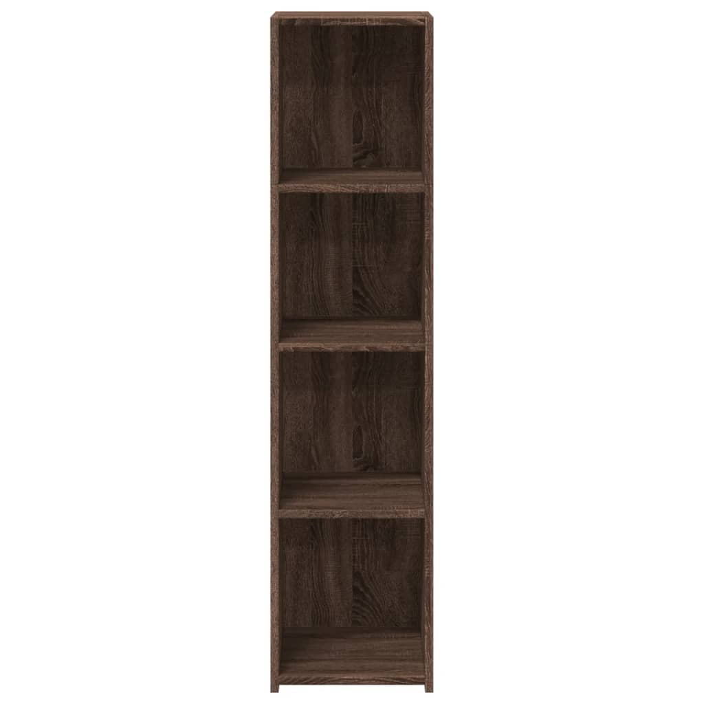 Credenza Rovere Marrone 30x41x124cm in Legno Multistrato