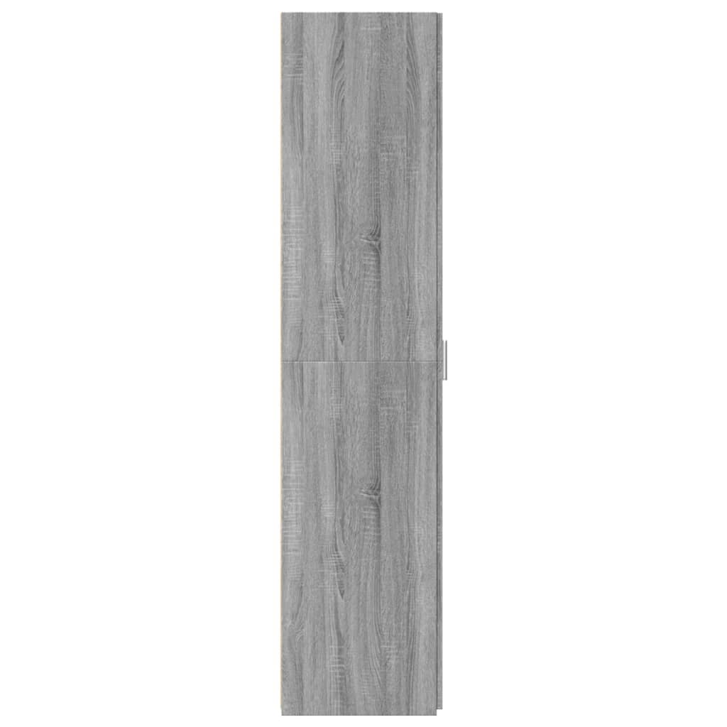 Credenza Grigio Sonoma 40x42,5x185 cm in Legno Ingegnerizzato