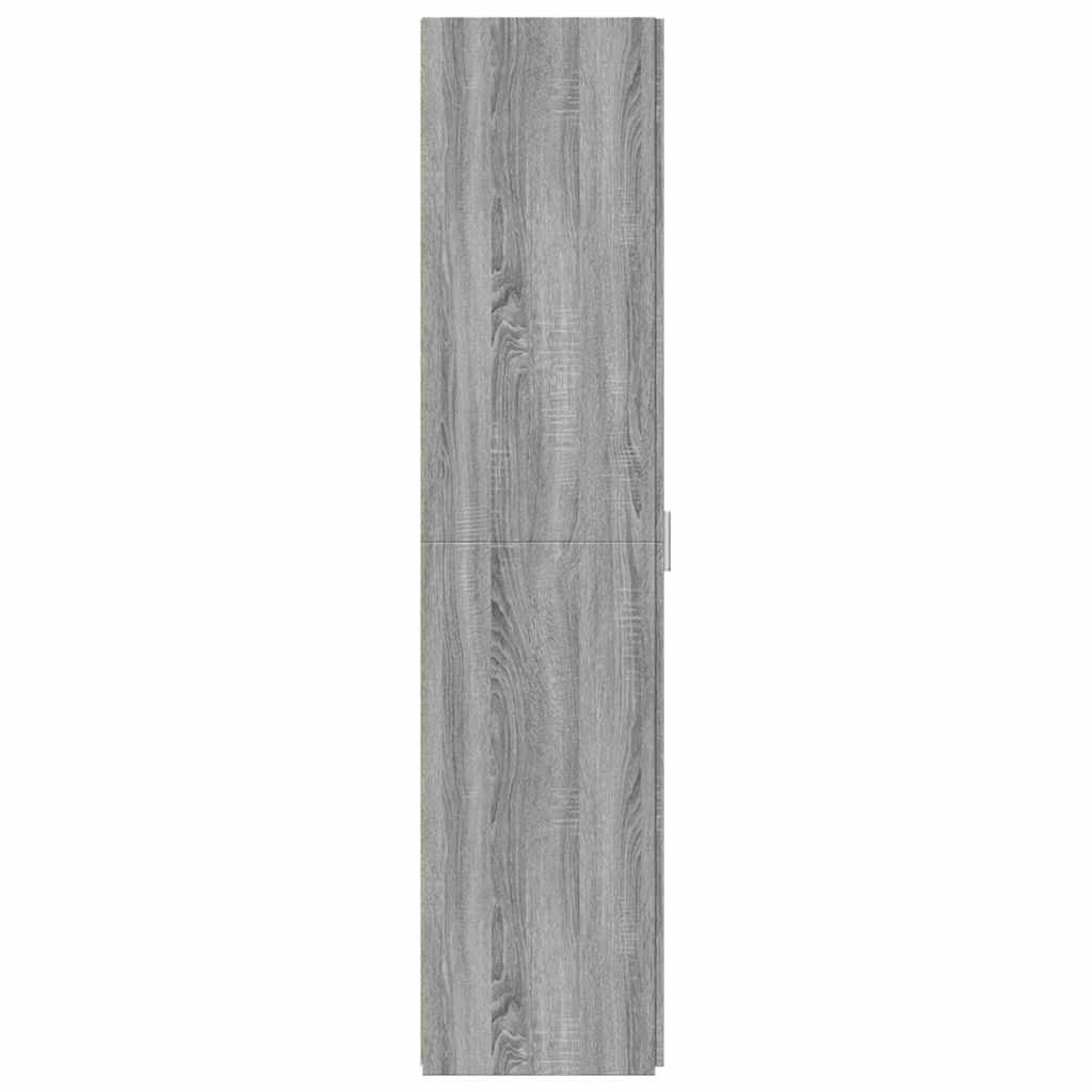 Credenza Grigio Sonoma 45x42,5x185 cm in Legno Ingegnerizzato