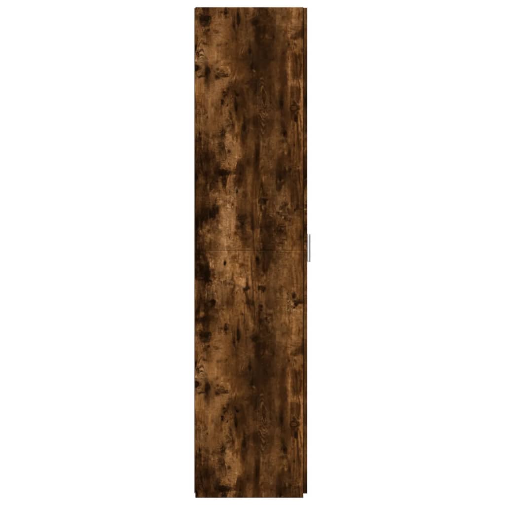 Credenza Rovere Fumo 50x42,5x185 cm in Legno Ingegnerizzato
