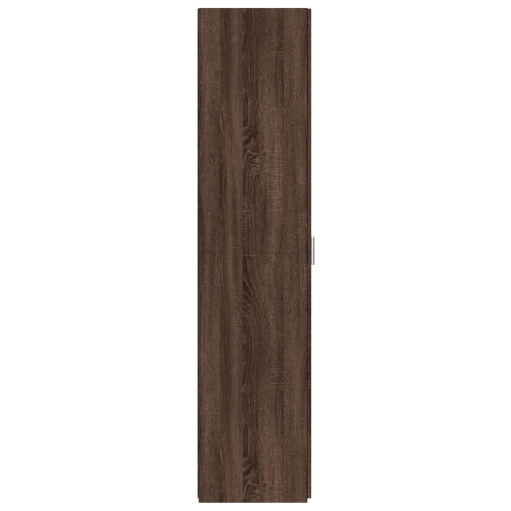 Credenza Rovere Marrone 50x42,5x185 cm in Legno Multistrato