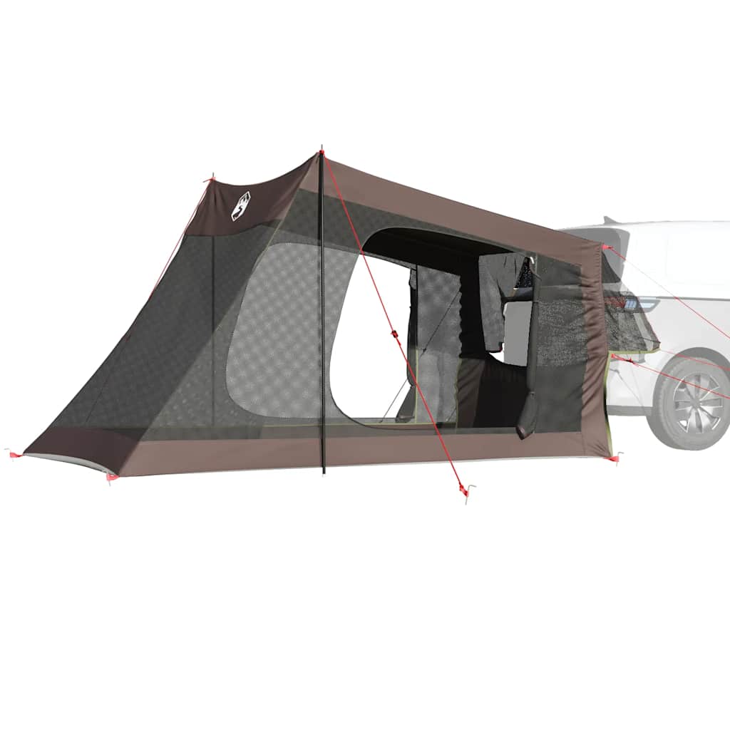 Tenda per Auto per 2 Persone Verde Impermeabile