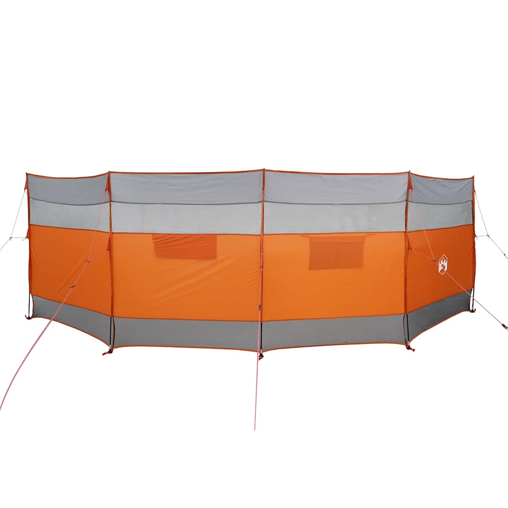 Frangivento Campeggio Grigio Arancione 510x153 cm Impermeabile