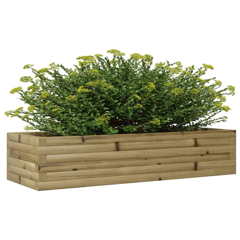 Fioriera da Giardino 110x40x23 cm in Legno di Pino Impregnato