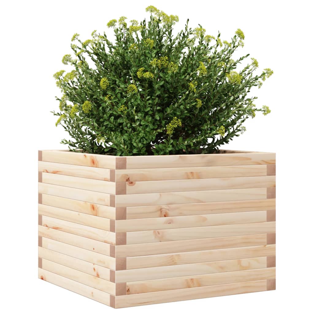 Fioriera da Giardino 60x60x45,5 cm in Legno Massello di Pino