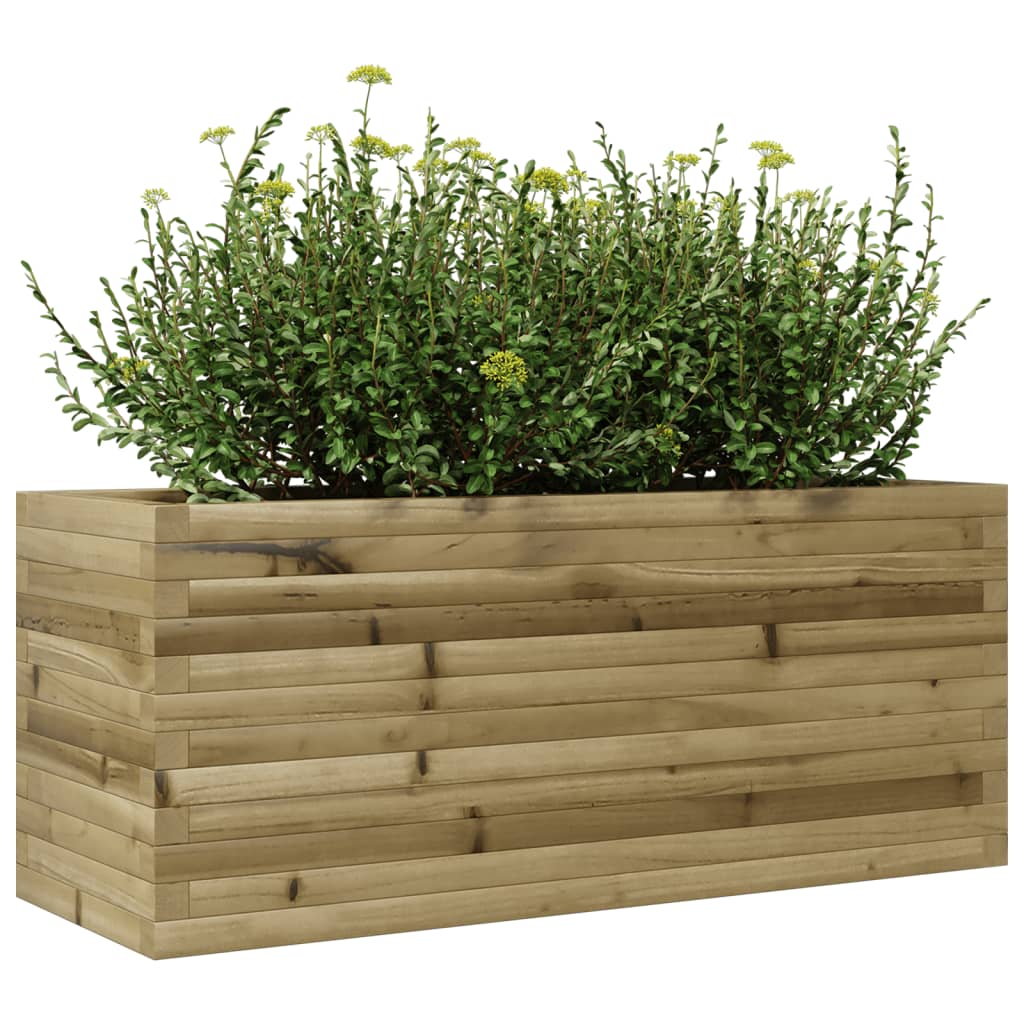 Fioriera da Giardino 110x40x45,5 cm in Legno di Pino Impregnato